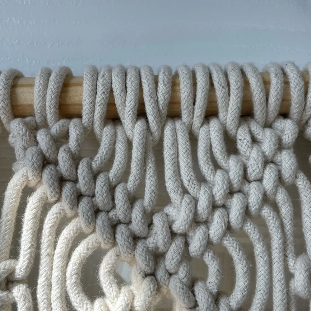 Elegant Cream Macrame Wall Hanging